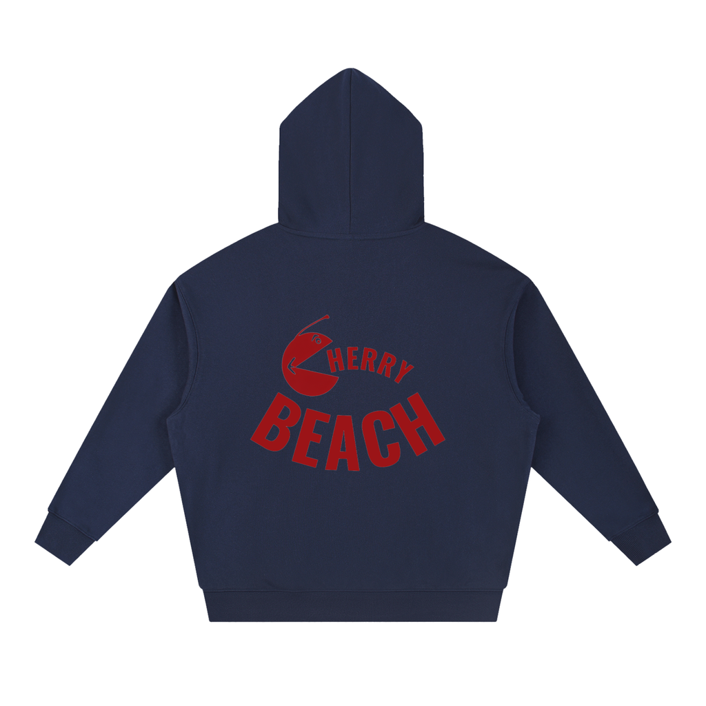 Cherry Beach Boxy Heavyweight Drop-Shoulder Hoodie