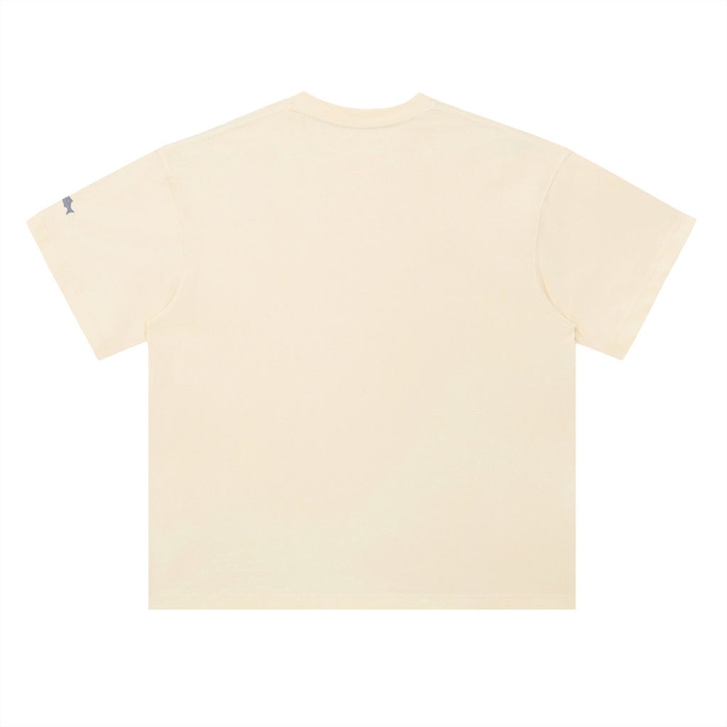 New Buff ---Heavyweight Drop Shoulder Cotton T-Shirt