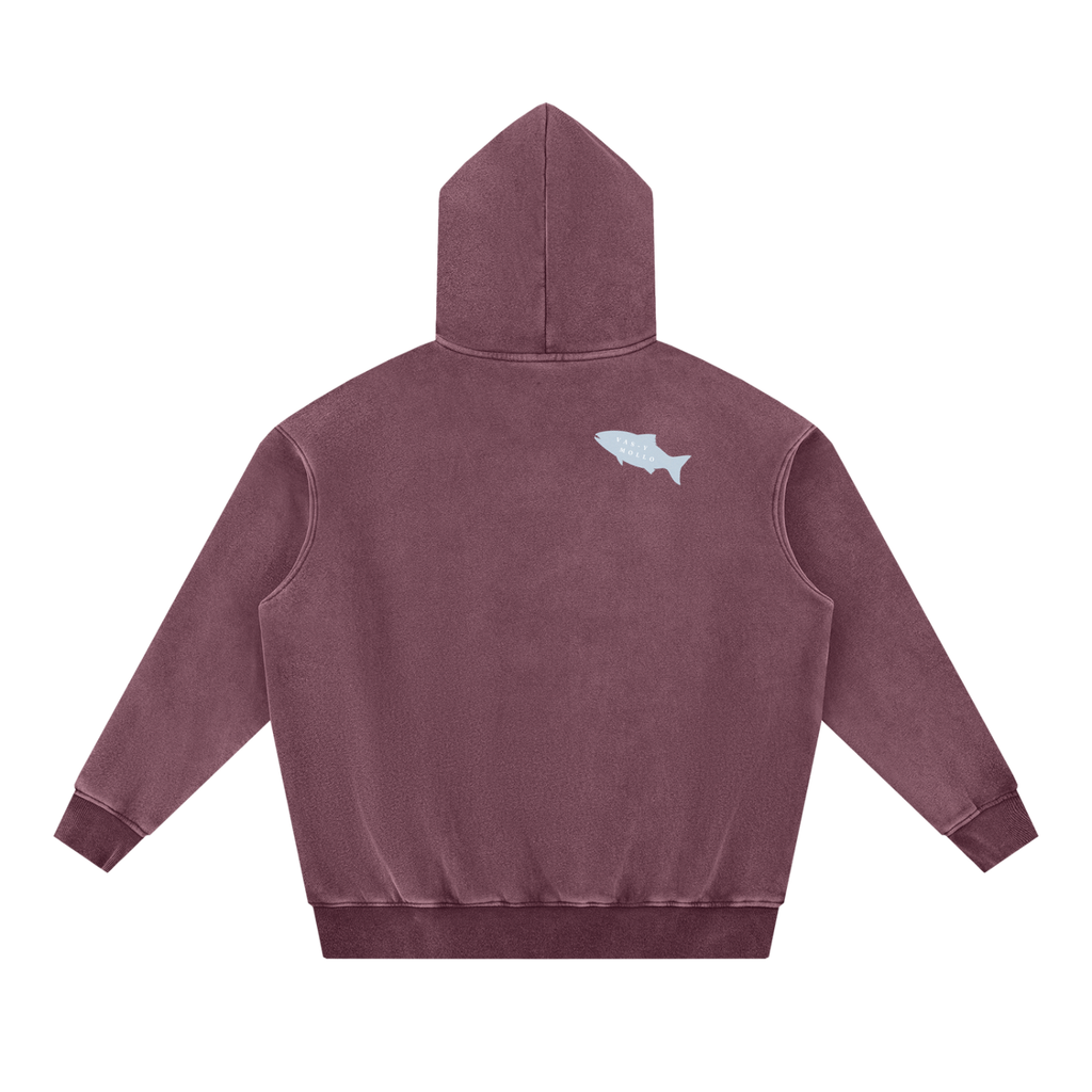 New Buffalo Hoodie in Lake Blue, back view