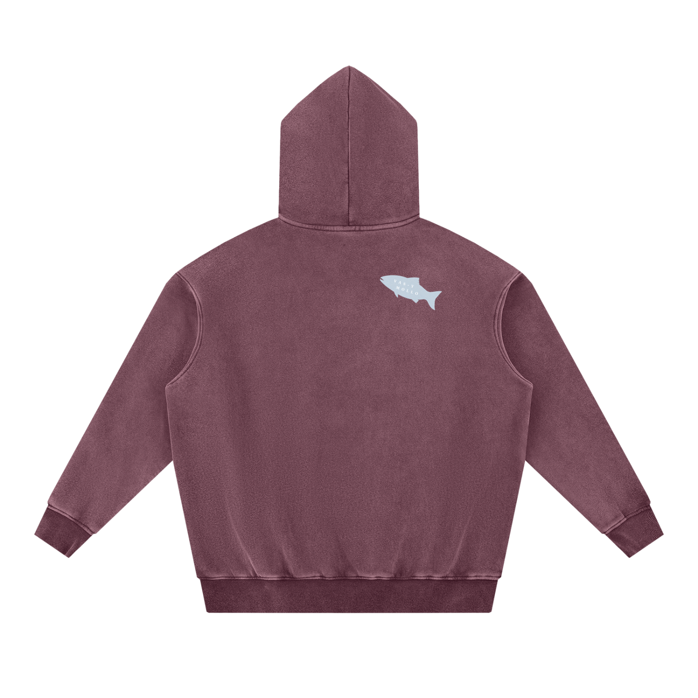 New Buffalo Hoodie in Lake Blue, back view